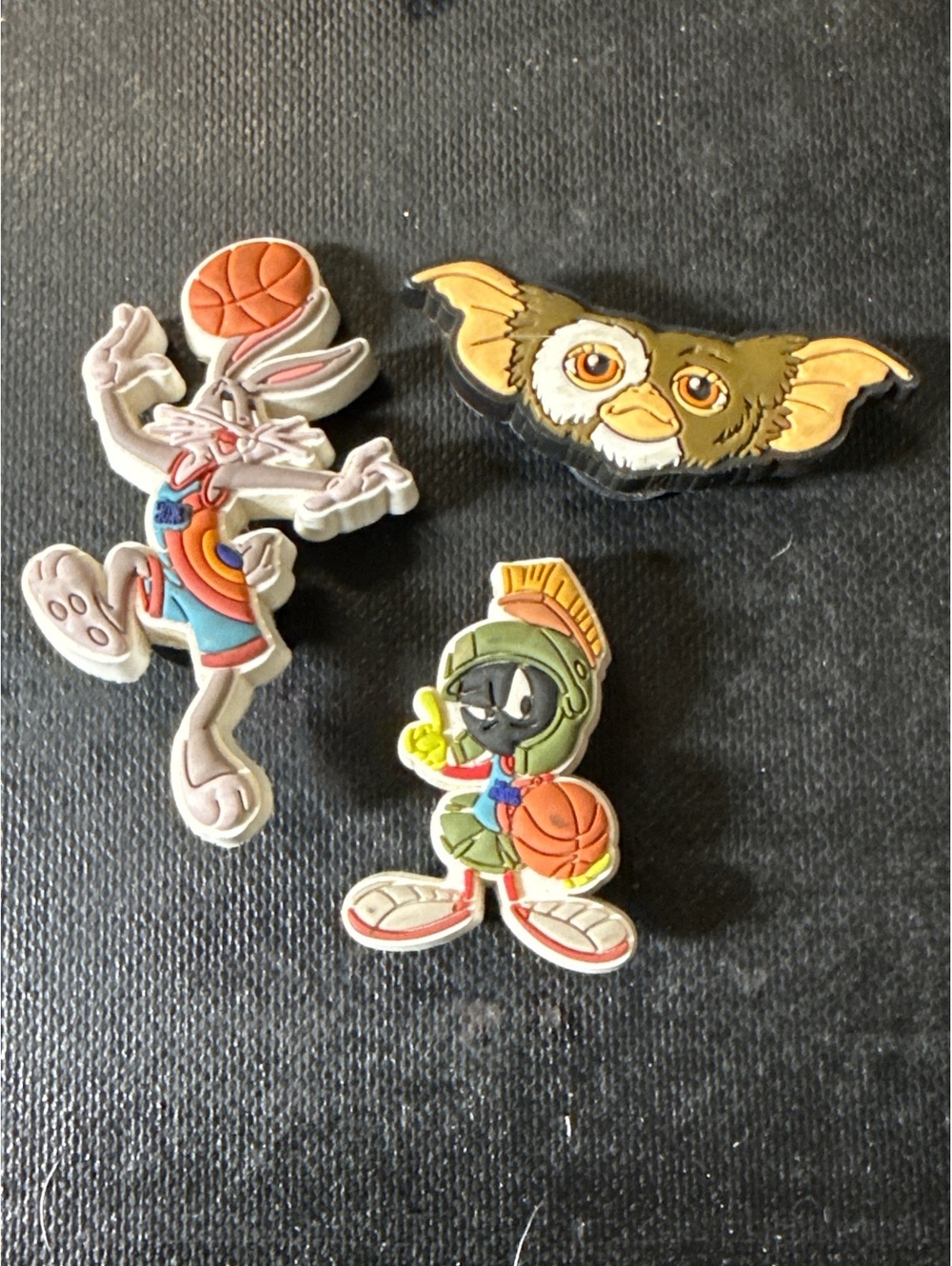 Set of 3 Looney Tunes and Gremlins Jibbitz Shoe Charms
